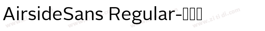 AirsideSans Regular字体转换